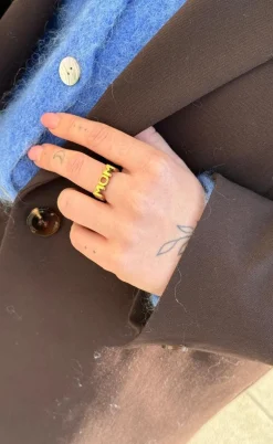 Smykkeli Copenhagen Ring - Mom - Golden