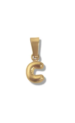Smykkeli Copenhagen Vedhæng - Chunky Letter - Gold Colour