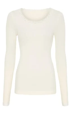 Tim & Simonsen Bluse - Frida Rib - Panna
