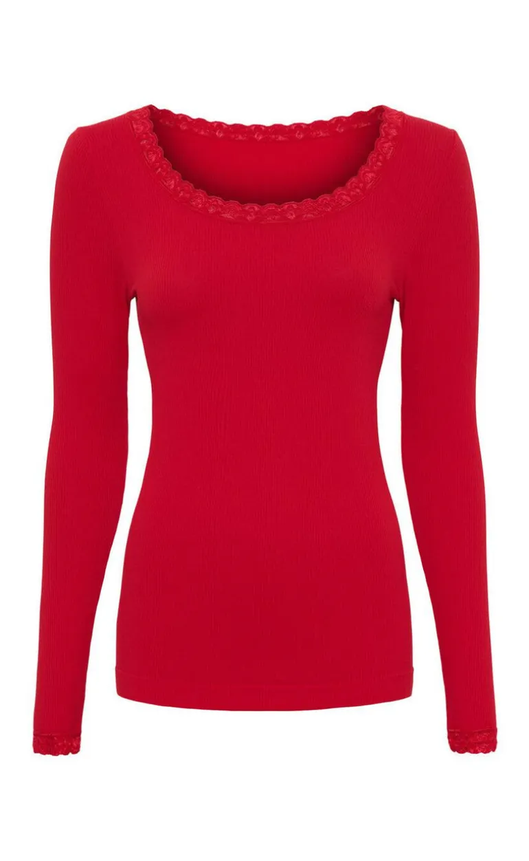 Tim & Simonsen Bluse - Frida Rib - Rosso