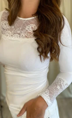 Tim & Simonsen Bluse - Nancy Lacechest - Bianco