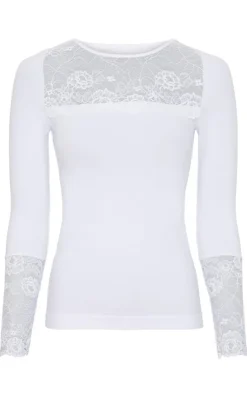Tim & Simonsen Bluse - Nancy Lacechest - Bianco