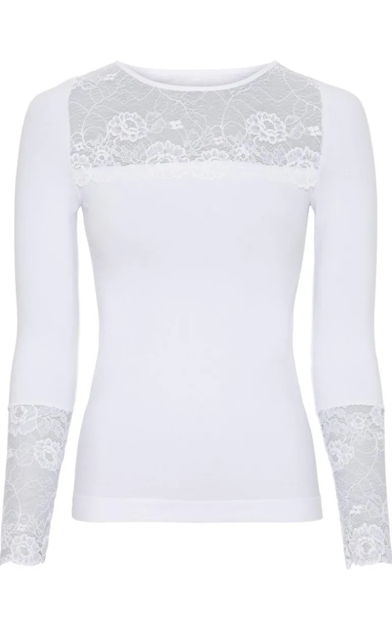 Tim & Simonsen Bluse - Nancy Lacechest - Bianco