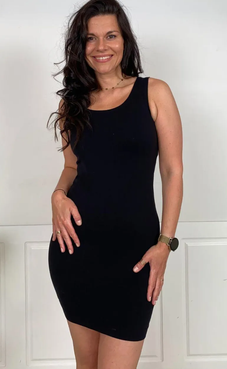 Tim & Simonsen Kjole - Ellen Fullslip - Black