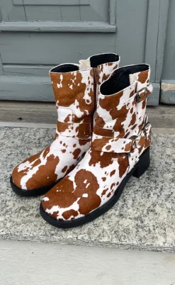 Tim & Simonsen Støvle - Lora Biker boot - Cow Hair on