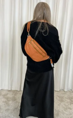 Tim & Simonsen Taske - Astrid Bumbag - Cognac / Gold