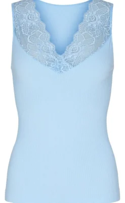 Tim & Simonsen Top - Belen V-Lace - Azzurro (vendbar)