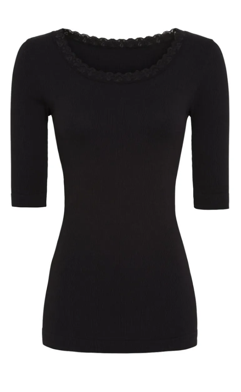 Tim & Simonsen Top - Frida SS - Nero