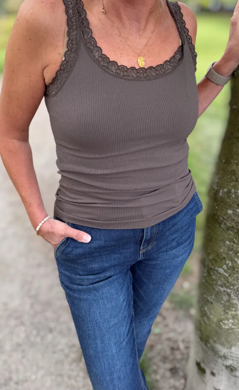 Tim & Simonsen Top - Frida Rib - Noce