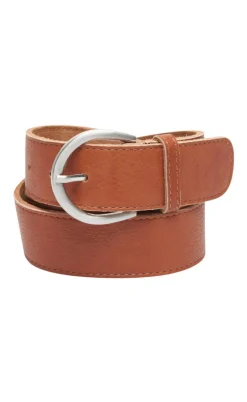 Tim og Simonsen Bælte - Anni Jeans - Cognac/Silver