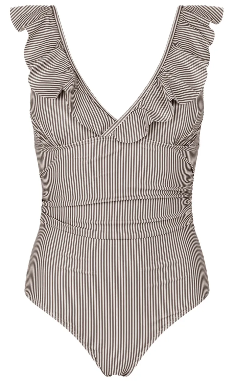 Unica Copenhagen Badedragt - Madina - Brown Stripes