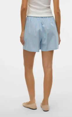 Vero Moda Shorts - Charlotte - Air Blue Cloud Dancer/Twill