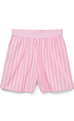 Vero Moda Shorts - Charlotte - Bonbon Fiery red/Cloud Dancer