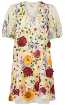 YAS Kjole - Flowering - Whisper White
