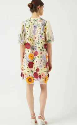 YAS Kjole - Flowering - Whisper White